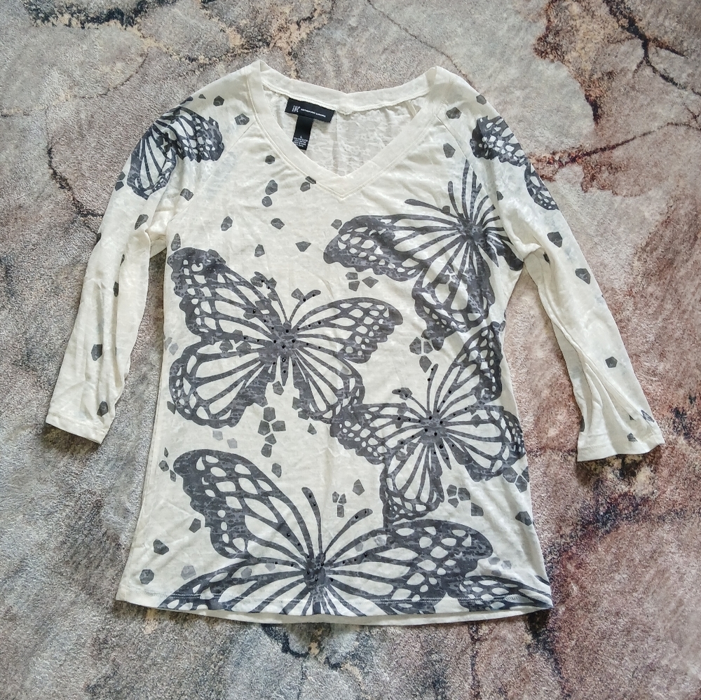 Women's Sheer Butterfly Shirt